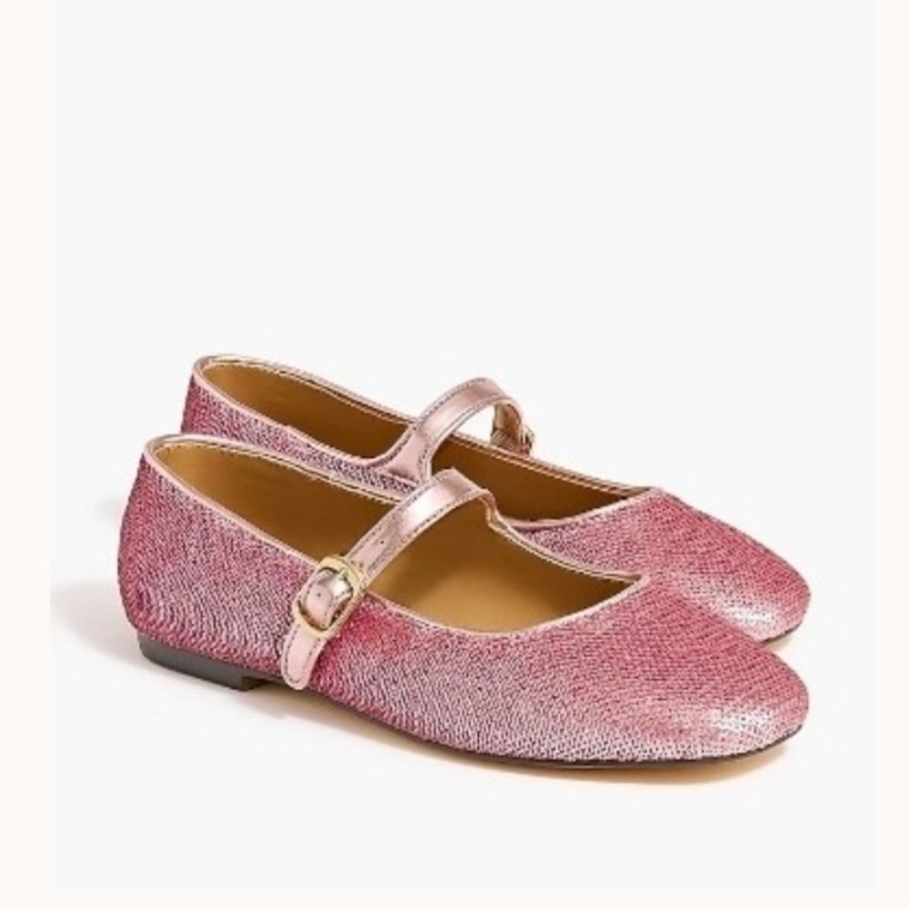 Crewcuts Sparkly Pink Mary Jane Shoes